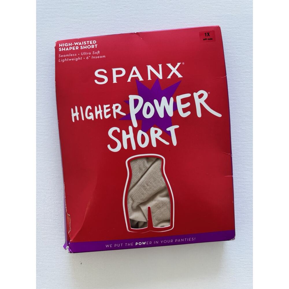 Spanx Higher Power Short 1X Soft Nude NWT